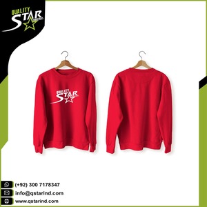 High Quality New <b>Design</b> Cotton Fleece Unisex Blank Crew Neck Sweatshirt - Product Image 3