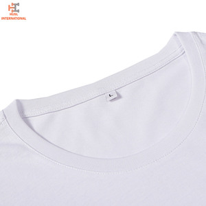 T-shirts unisexe 100% coton Vente en gros Séchage rapide Coupe ajustée Col en O Manches courtes Impression numérique multicolore personnalisée Motif solide - Product Image 4