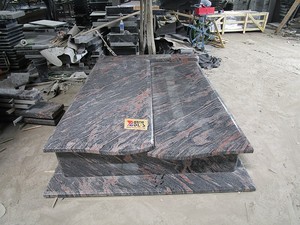 Pierre tombale Monument de granit rouge Kadan pas cher - Product Image 3