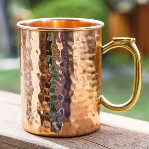 Best Priced Moscow Mule Ceramic Mug Premium Quality <b>Cup</b> Made of Pure <b>Copper</b> with Handle - Product Image 6