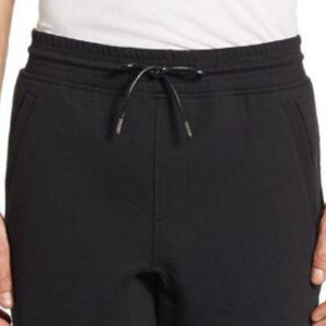 Short de survêtement décontracté pour hommes, anti-rides, tricoté, tissage, style bermuda, fermeture à cordon, coton respirant - Product Image 2