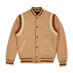 2022 nueva chaqueta de bombardero universitaria Unisex Diseño de equipo universitario de béisbol personalizado con función de botones para hombres ropa de invierno para hombres - Product Image 1