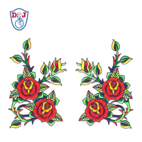 Patchs de fleurs brodés sur vêtements, pièces, patchs personnalisés