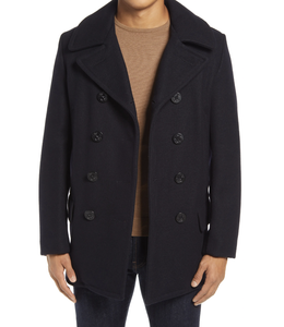 Veste en laine pour hommes, manteaux longs décontractés, tenue de ville, Trench-coat, col rabattu - Product Image 6