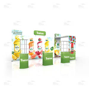 <span class=keywords><strong>Stand</strong></span> d'exposition portable <span class=keywords><strong>pliable</strong></span> 10x20 pieds en aluminium léger avec étagère pour la restauration et les foires - Product Image 2