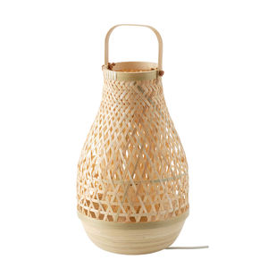 โคมไฟไม้ไผ่สานมือ งานแฮนด์เมด ของตกแต่งบ้าน สำหรับใส่เทียนคริสต์มาส สีเงิน ขายส่งจากเวียดนาม - Product Image 1