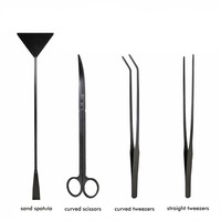 Haute demande réservoir d'aquarium plante aquatique pince à épiler ciseaux Aquascaping ensemble d'outils Kits à utiliser accessoires d'aquarium