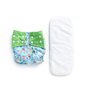 Venta al por mayor, pañal de tela suave reutilizable para bebé - Product Image 1