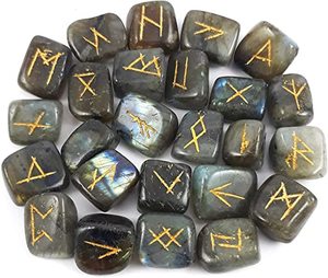 Juego de Runas de labradorita Cristal curativo natural Juego de Runas de piedras preciosas de labradorita Venta al por mayor Cristal RunesvSet Comprar de AAMEENA AGATE - Product Image 1