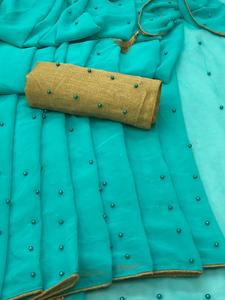 Kanchipuram saris seda fiesta desgaste boda indio último diseñador mujeres desgaste sari con blusa banarasi algodón seda telas suaves ApparelGarment - Product Image 3