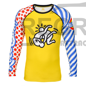 Protector de sarpullido mma de compresión, manga larga, estampado por sublimación, diseño OEM - Product Image 6