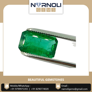 Proveedor líder de piedras preciosas de esmeralda con facetado octogonal pulido a mano en India - Product Image 4