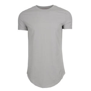 Vente en gros de t-shirts de sport pour hommes 95% coton 5% élasthanne séchage rapide vêtements de fitness d'été surdimensionnés avec logo personnalisé - Product Image 4