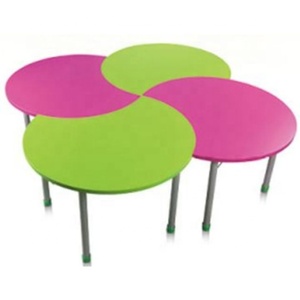 Escritorio redondo pequeño para niños, diseño colorido, 4 unidades - Product Image 1