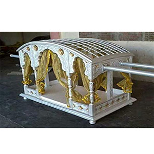 Trendy Bridal Entrance Wedding Palki Wedding Wooden Handicraft Silver Bride <b>Doli</b> Perfect Bridal Entry <b>Doli</b> and PalkiUSA - Product Image 1
