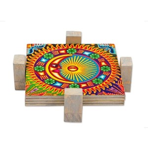 ชุดจานรองแก้วไม้ธรรมชาติทรงกลม 4 ชิ้น สไตล์หรูหรา ขายดี คุณภาพสูงสุด สำหรับตกแต่ง - Product Image 2