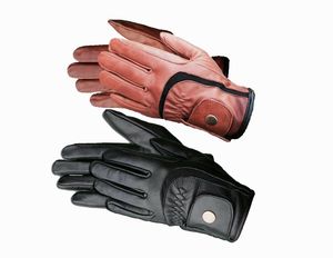 Gants d'équitation pour femmes en cuir véritable - Product Image 4