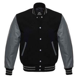 New Arrival Men's Coated <b>Wool</b> Sleeve Stand Collar Winter Varsity Jacket High Quality Best Price Fashion Accessory - Product Image 1