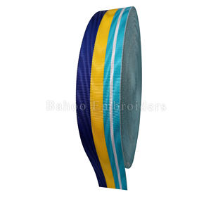 RUBANS DE MÉDAILLE Bleu Foncé/Doré/Turquoise/Blanc BARRES DE RUBAN & DRAPES (ROULEAU) Accessoire vestimentaire - Product Image 1