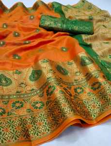 Jacquard Direct en soie avec Meena, 50 pièces, mètres de fêtes, mariage indien - Product Image 6