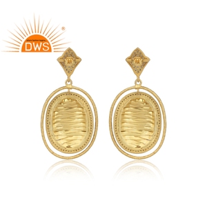 Boucles d'oreilles en pierre précieuse CZ, boucles d'oreilles pendantes rose avec des pierres précieuses, plaqué or 925, argent, fait à la main, vente en gros - Product Image 3