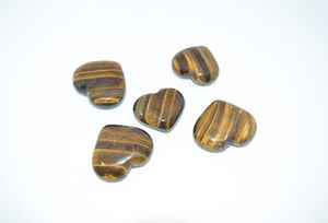 Grabado de Corazón Hinchado de Ojo de Tigre en Piedra Preciosa, Mascota de Cristal Natural de Ágata Grado AAA, Ecológico para Hogar/Boda - Product Image 2