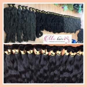 Mèches naturelles lisses et vierges noir — queen beauty, 100% cheveux humains vierges, Double Drawn, vente en gros - Product Image 4