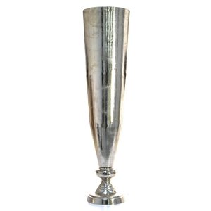 Florero de metal Color plata Soporte de flores hecho a mano Mejor venta Artículos para el hogar Diseñador Florero de metal hecho a mano - Product Image 2