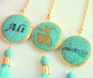 Personalizado azul latón azul turquesa 33 cuentas coche espejo colgador empresa logotipo personalizado Interior colgante listo uso automóvil - Product Image 3