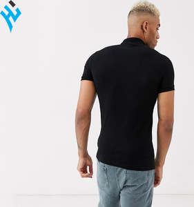 Logotipo personalizado 100% algodón Selves cortos Mejor calidad Estilo bordado para hombres Polo camiseta - Product Image 2