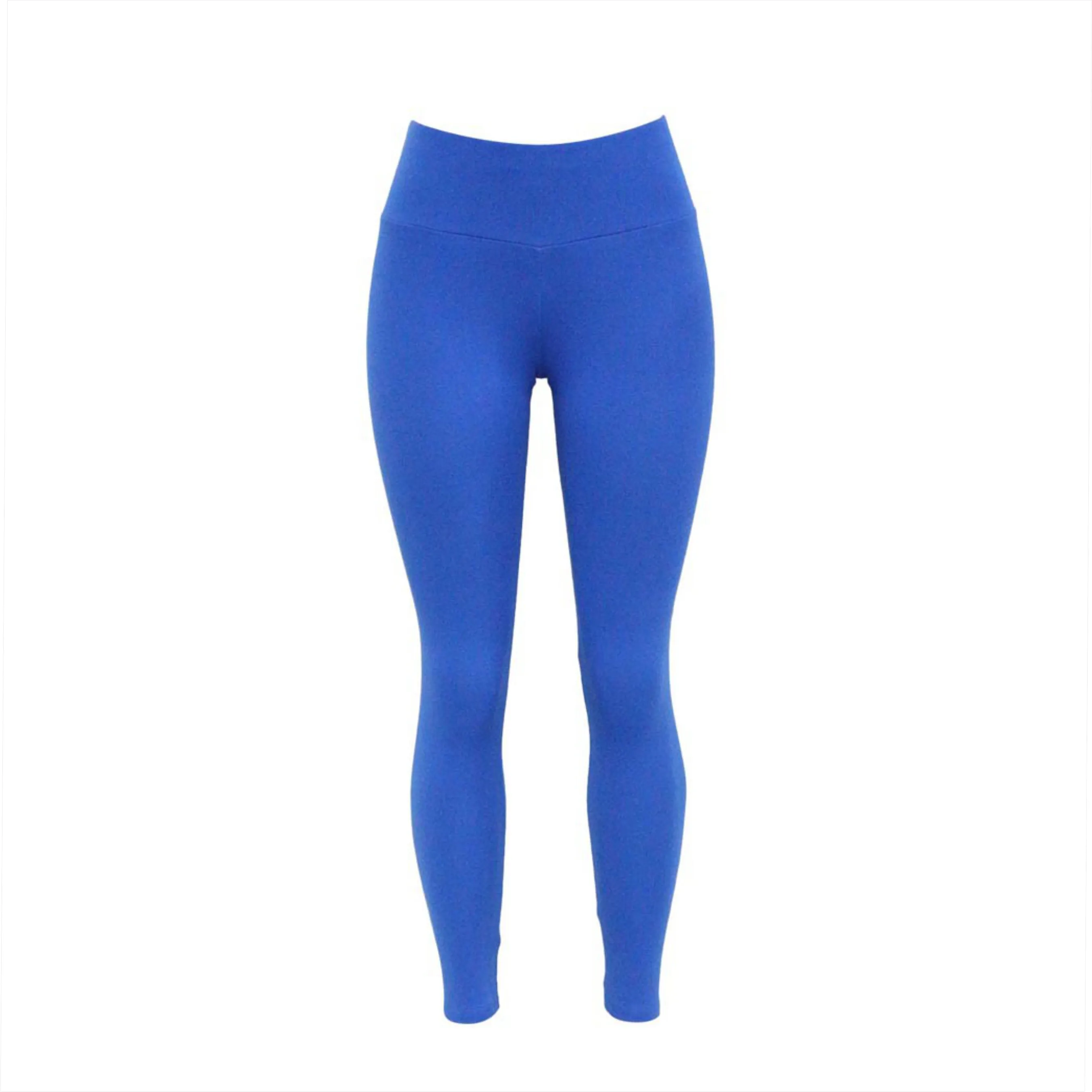 Blue Leggings / High waist workout comfortable custom yoga gym leggings for women