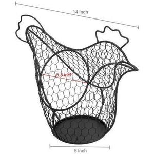 <b>Egg</b> <b>Basket</b> Wrought Iron Square Shape Black Color Kitchen Accessories Metal Iron Storage Rack Display <b>Egg</b> Storage <b>Basket</b> - Product Image 5