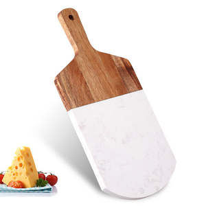 Tabla de cortar de mármol y madera y queso de corte personalizada para tamaño personalizado y accesorios con venta - Product Image 2