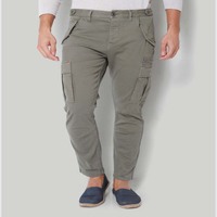 Pantalones Cargo de Lona para Hombre, Talla Grande, 2020, con Múltiples Bolsillos, Corte Recto, Estilo Casual Urbano, Impermeables, con Frente Plano