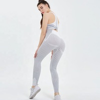 Soutien-gorge de sport réversible personnalisé avec logo pour femme, grande taille, effet délavé, pour le yoga et l'entraînement, taille haute, respirant, séchage rapide