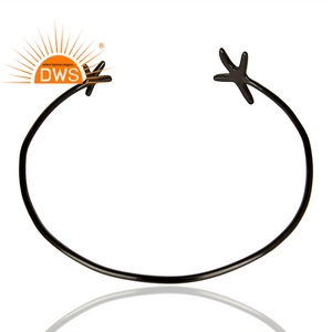 Pulsera de plata de ley 925 con diseño de estrella, brazalete ajustable con diseño de estrella - Product Image 3