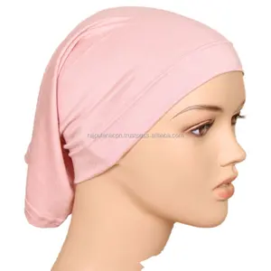 2021 New Fashion Stretchable Bonnet Islamic Muslim Cover Head ladies Scarves