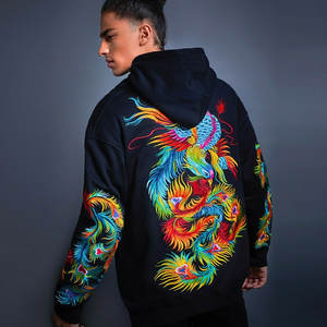 Sudaderas con capucha y estampado de pantalla para hombre y mujer, servicio OEM, venta al por mayor, alta calidad - Product Image 2