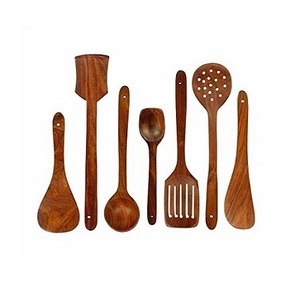 <b>Wooden</b> Food <b>Cooking</b> <b>Spoon</b> Set With Greatest Quality Food Serving <b>Spoon</b> Set For home Hotel Kitchenware Use - Product Image 2