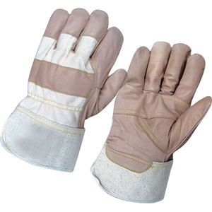 Guantes de aparejo de cuero resistentes hechos a medida al por mayor guantes de trabajo canadienses para transporte de jardinería industrial antiimpacto - Product Image 1