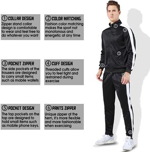 Traje Deportivo para Hombre Baisheng OEM con Diseño de 2 en 1, Estilo Deportivo, Ligero, de Poliéster, para Invierno, con Colores Combinados Personalizados - Product Image 6