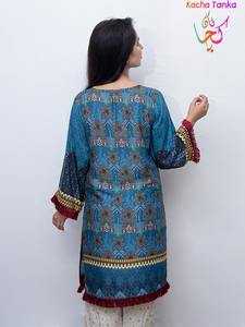 Dernier Kurtis en lin ethnique brodé à prix économique pour femmes vêtements d'hiver indiens et pakistanais pour adultes - Product Image 3