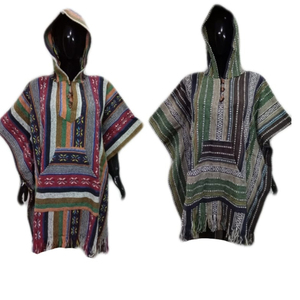 Giacca poncho piccola in cotone dari giacca con cappuccio Boho Hippie alla moda oggetto alla moda alla moda per giacche calde unisex