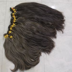 100% extensions de cheveux indiens vierges non transformés doux attachés à la main style de vague naturelle cheveux bruts du vendeur Remi Hair - Product Image 3