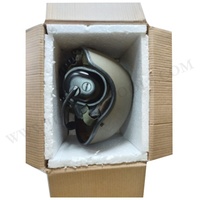Casque de combat tactique à face ouverte nouvelle génération avec coque en fibre de verre aramide, double visière haute résistance aux impacts pour tireur d'hélicoptère