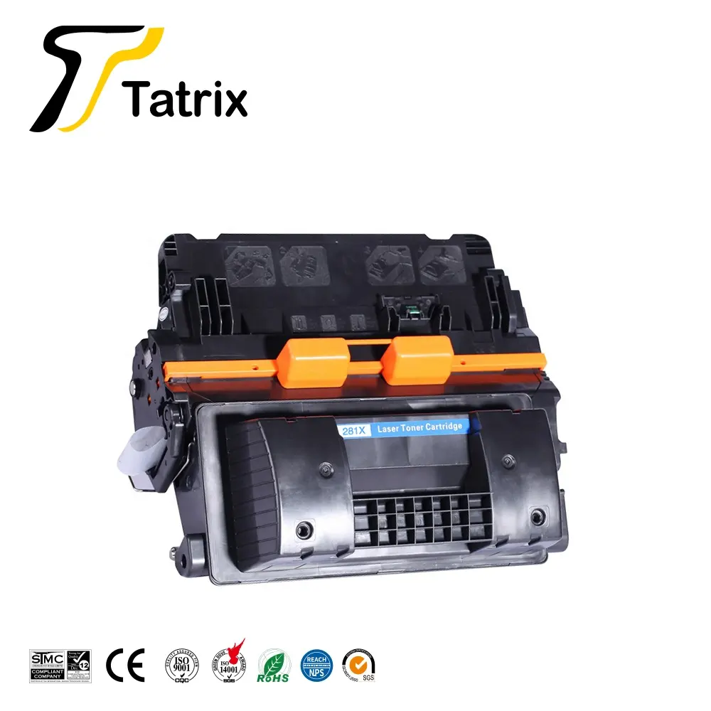 Tatrix 81X CF281X 281X CF281ตลับหมึกเลเซอร์สีดำที่เข้ากันได้กับพรีเมี่ยมสำหรับเครื่องพิมพ์ HP Laserjet Enterprise M605N