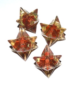 Pierre Semi-Précieuse Artisanat Orgone Jaspe Rouge Merkaba Star | Orgonite Produits - Product Image 1