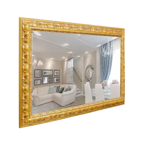 55 "Magic Mirror TV-avec cadre en bois décoratif LED LCD en option LED Magic Hidden TV mirror