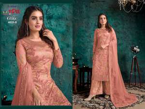 ชุดสนามหญ้าสไตล์ปากีสถาน,ดีไซน์ใหม่พร้อมงานปักคุณภาพสูงสำหรับสุภาพสตรี - Product Image 6