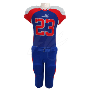Uniforme de football américain grande taille 100% polyester personnalisable sans manches toutes saisons avec nom d'équipe personnalisé vêtements de sport bon prix - Product Image 3